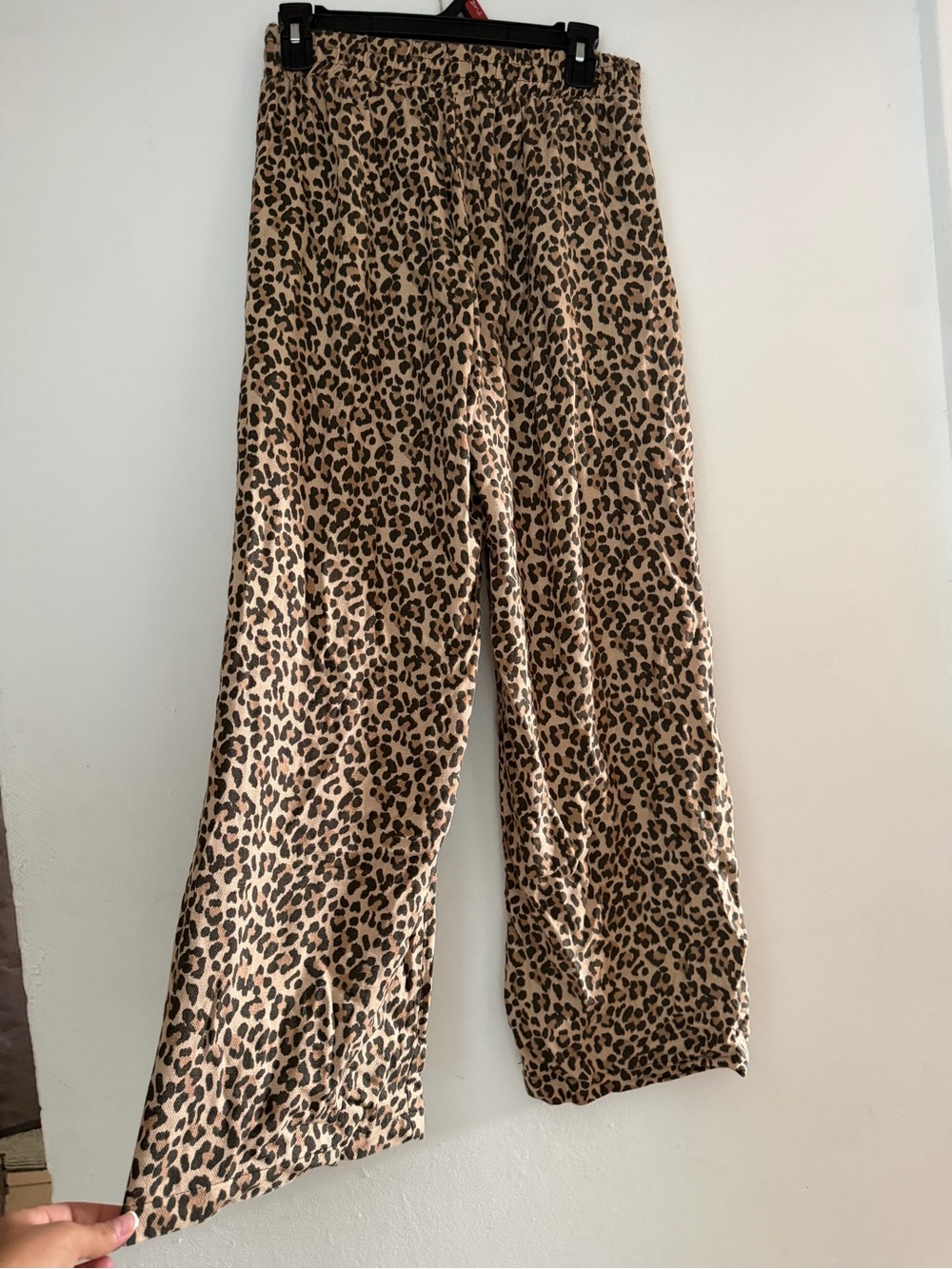 Sienna Sky women  Leopard Wide-Leg Pants - Tan/Black - Picture 3 of 4